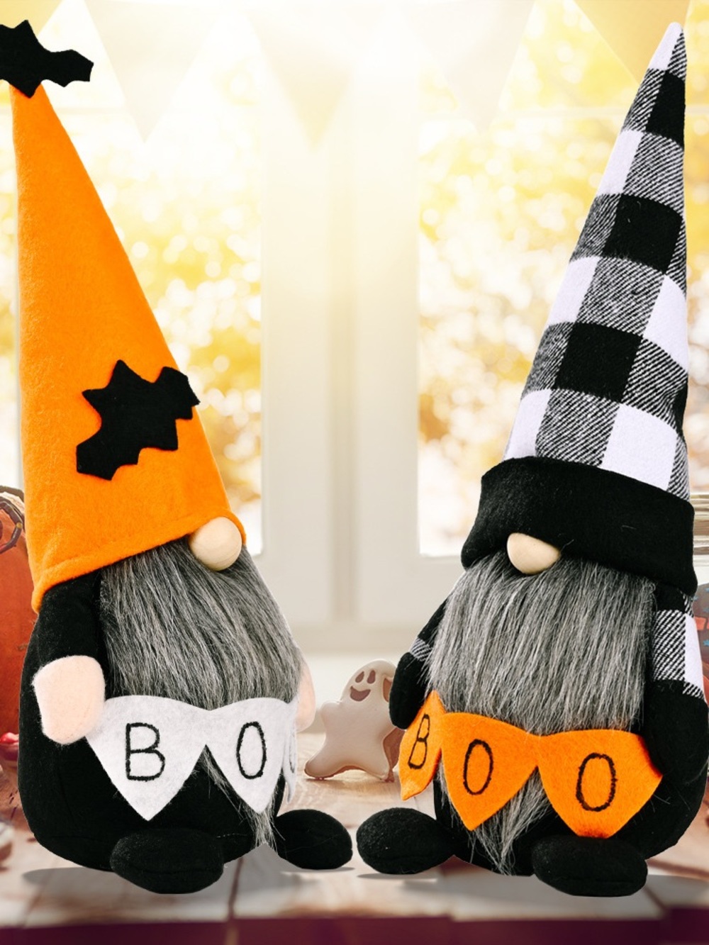 Halloween Decorative Gnome with 'BOO' Sign - Picture 3 of 7